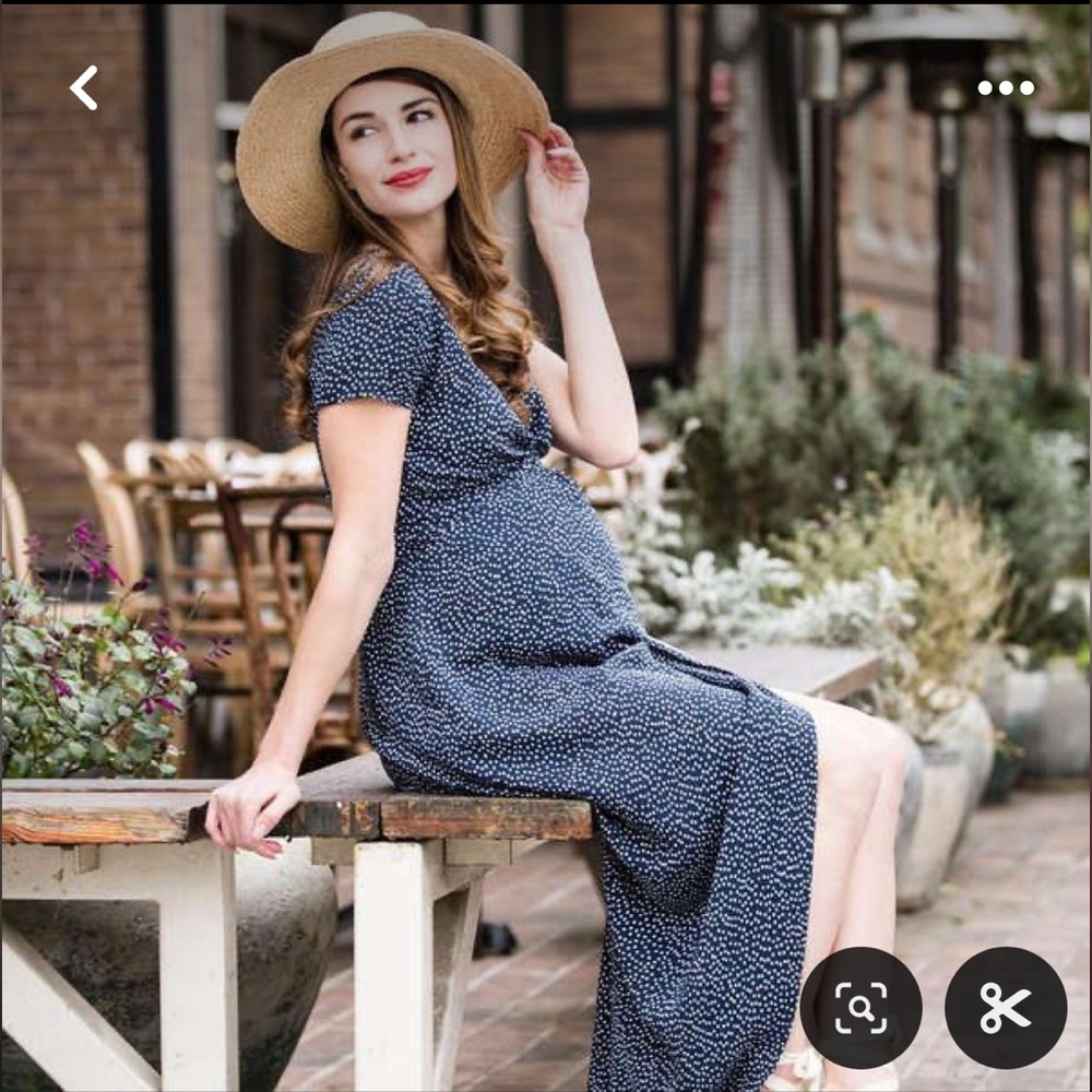 NOM Maternity - Delilah Maternity Maxi Wrap Dress